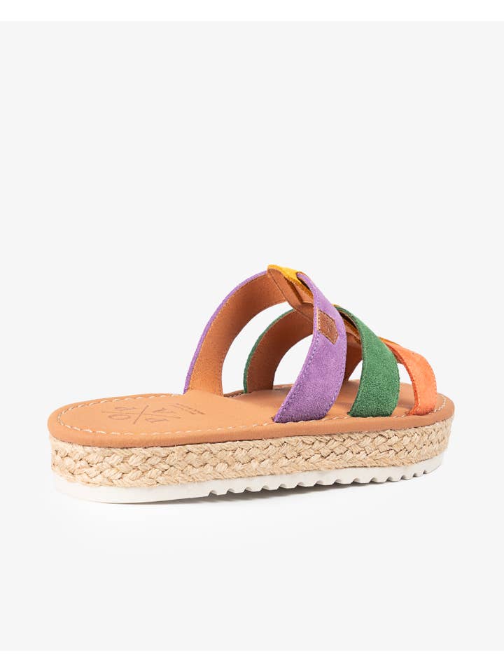 Multicolored Menorquina Platform Tao Suede Multicolor for wholesale on Faire