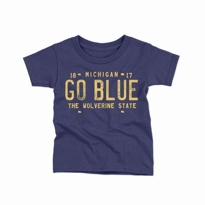 Go Blue - Kids Tee for wholesale by Live Love Michigan