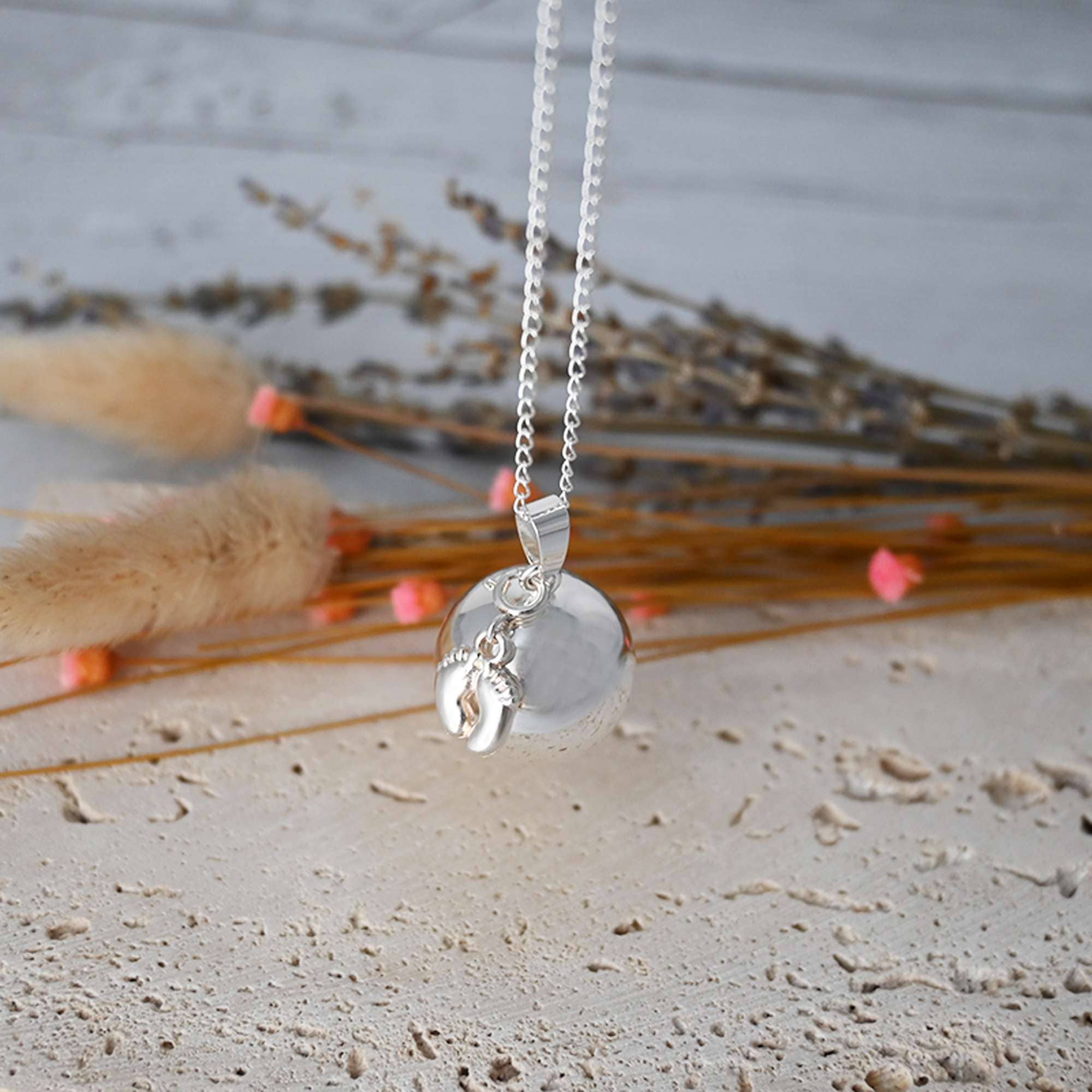 Irréversible - Wholesale Pendant/Charm Necklace - Bola de grossesse argent lisse MADE IN FRANCE - AUGUSTINE3