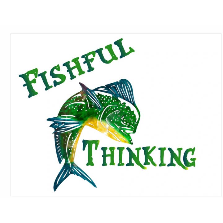 Adult Custom T Shirt UPF 50+ Fishful Thinking for wholesale by Paradise Tees LLC
