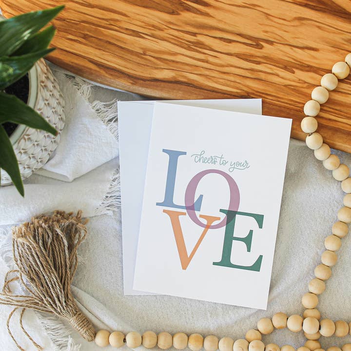 Proost op je liefdeskaart voor wholesale door Stillbay Home Goods