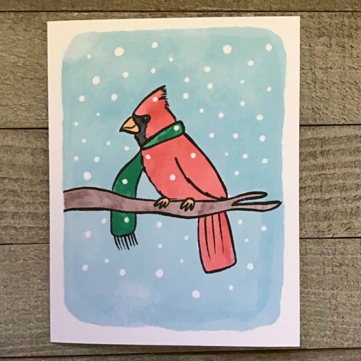 Kardinal i snön för wholesale av Ink Delights