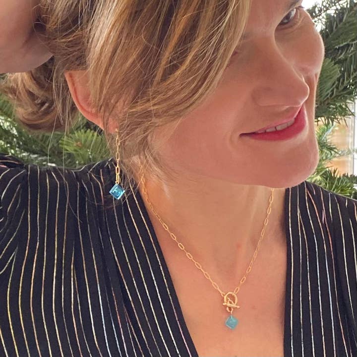 Brique d'Oreille – wholesale Hängande örhängen – Hängande örhängen kedja & Lego®-kloss - Les Virevolteuses