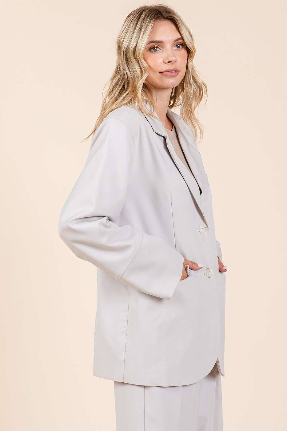 mittoshop - Wholesale Blazer - Women's - BOYFRIEND FIT BLAZER JACKET9