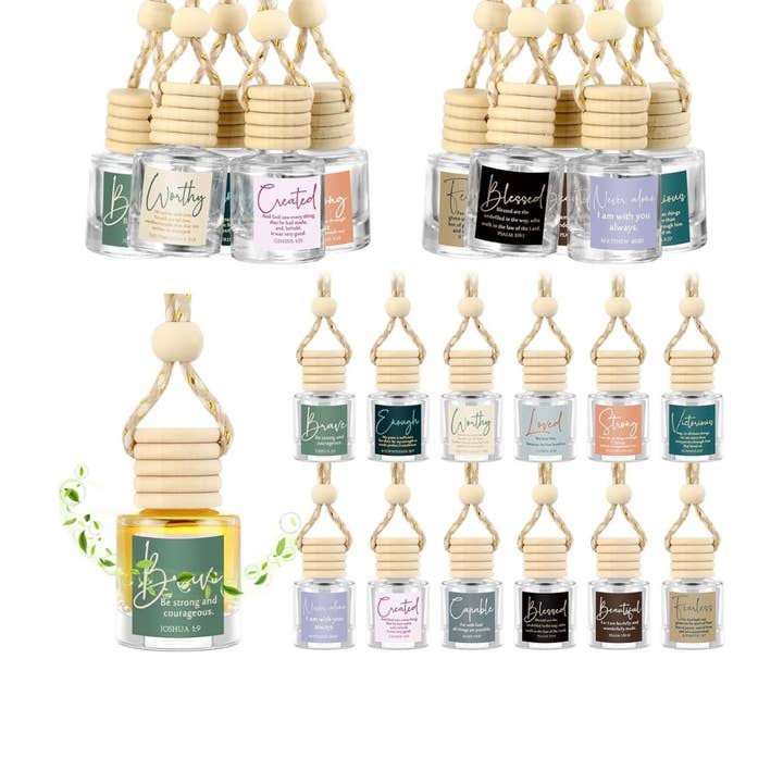 Cross and Crowns - Wholesale Car Freshener - Unisex - Christian car air diffuser bottles0