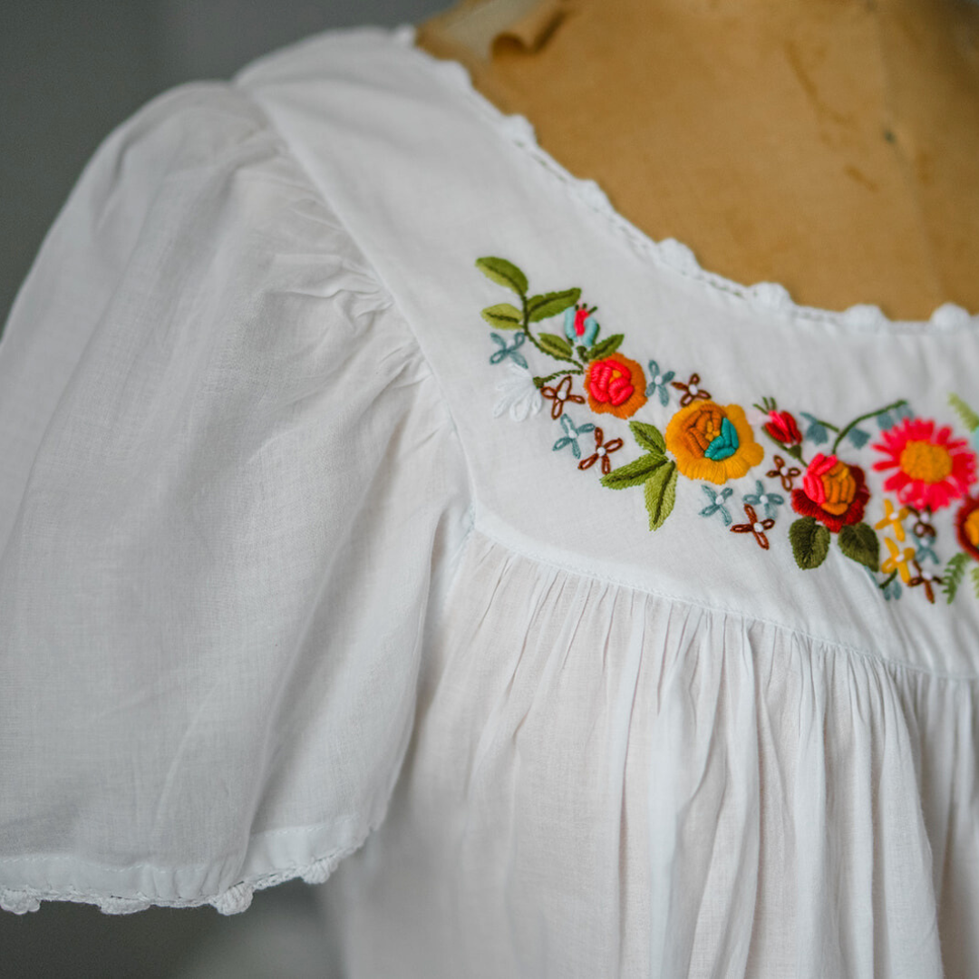 Maison d' Haiti - Wholesale Nightgown - Women's - Retro Colors Cap Sleeve Nightgown3