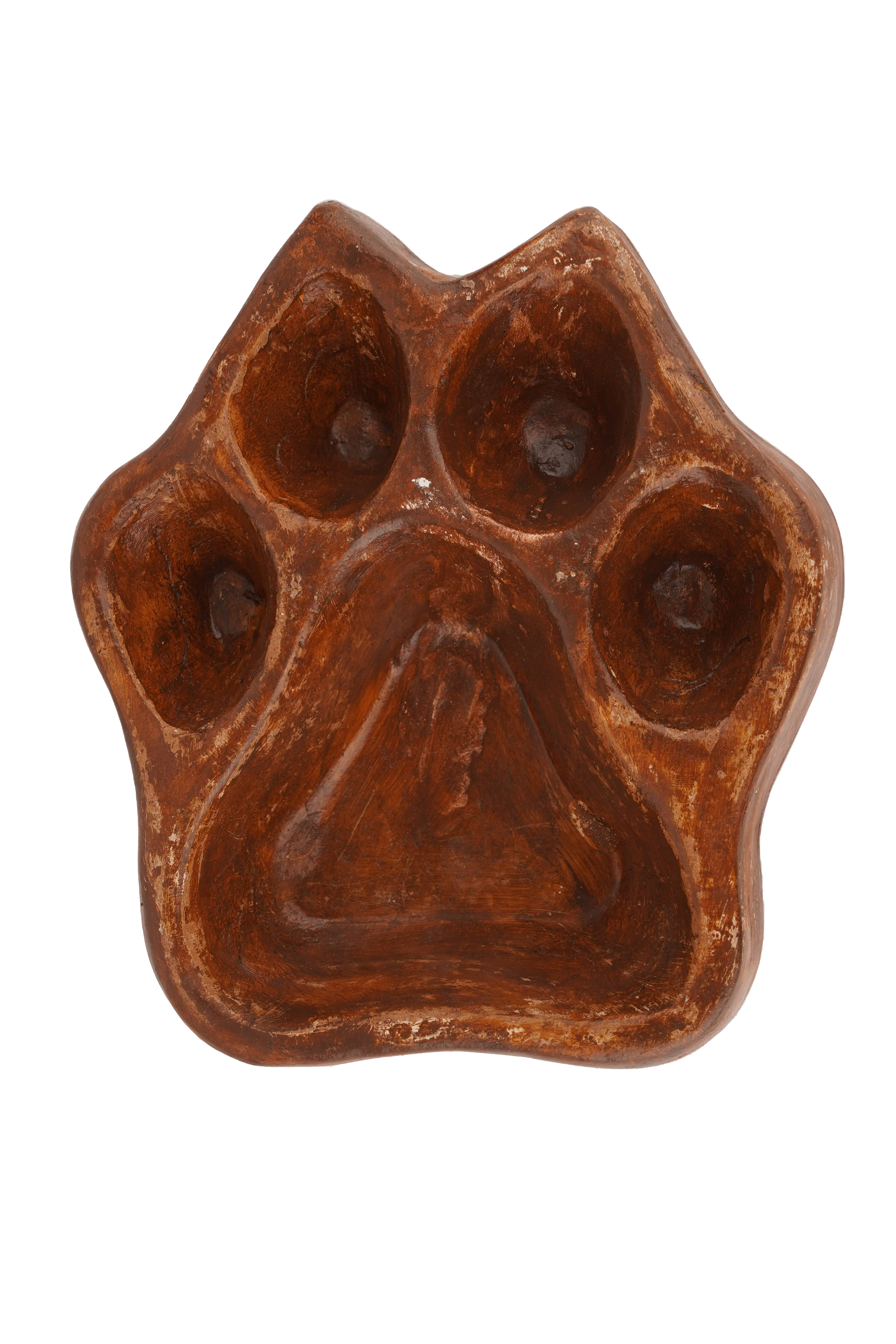 My Amigos Imports - Wholesale Candle Holder - CLEARANCE-Clay Dog Paw Vessel-Bowl-7x8 in-Candle-3 Colors11
