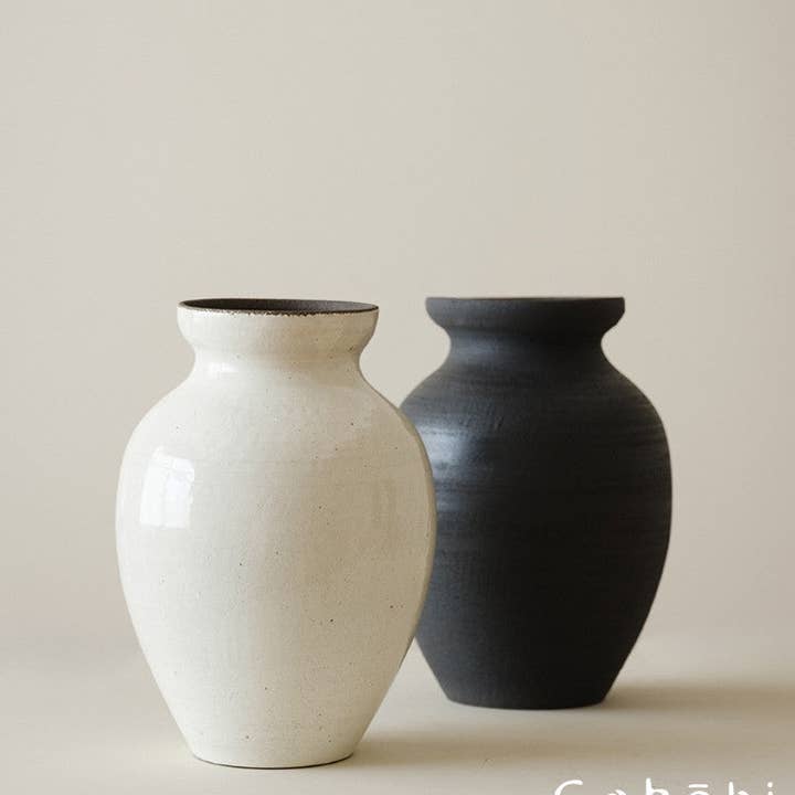 Gohobi Japanese-style Wabi Sabi Handmade Zen Large Vase 011 for wholesale by Gohobi (We cover U.S. import duties)