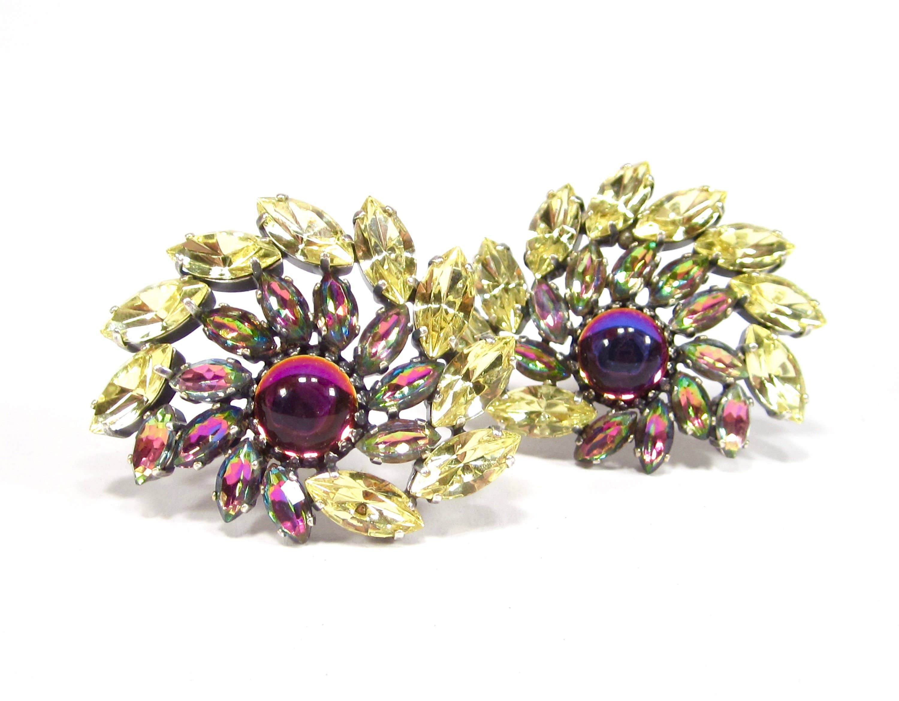 SoHo Schmuckmanufaktur - Wholesale Clip-On Earrings - Unique Rhinestone Clip-On Earrings Supernova2