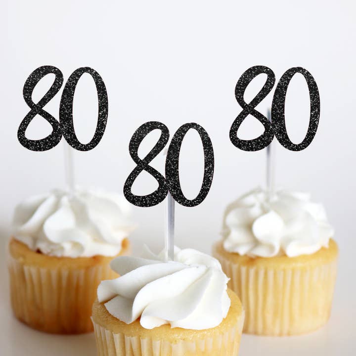 Décorations pour fête de 80e anniversaire pour la vente par Ninalem's Party