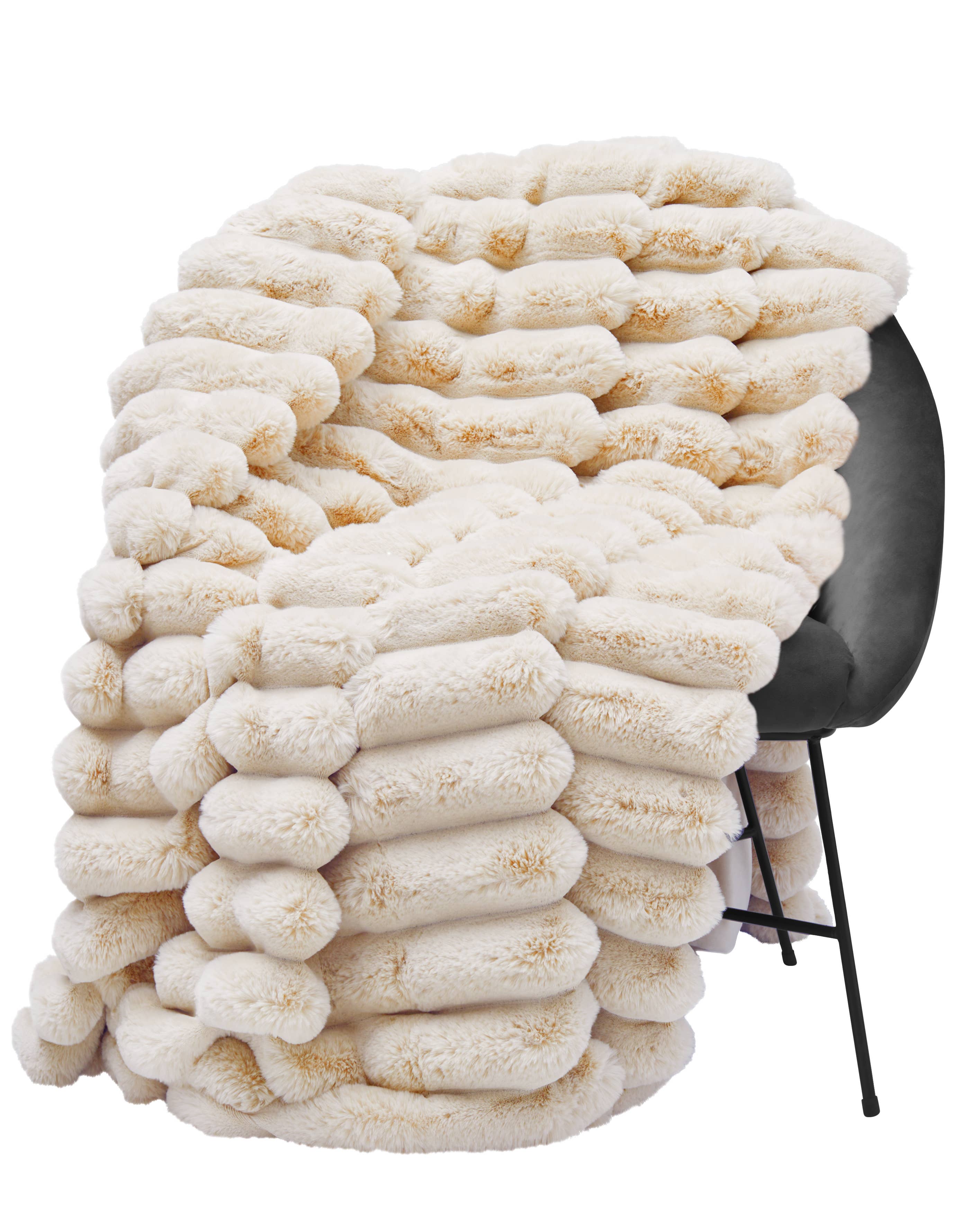 Skinnwille Home – wholesale Throw blanket – Liny blanket L_Beige1