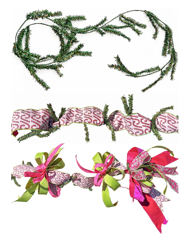 LA Ribbons Wholesale - Wholesale Bunting/Garland - Garland Greenery Frame | 2 Yards0
