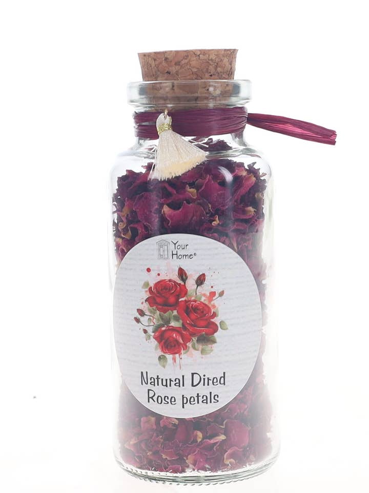 Petali di Rosa Naturali Essiccati – Vaso di Vetro Decorativo per la vendita all'ingrosso da parte di Your Home