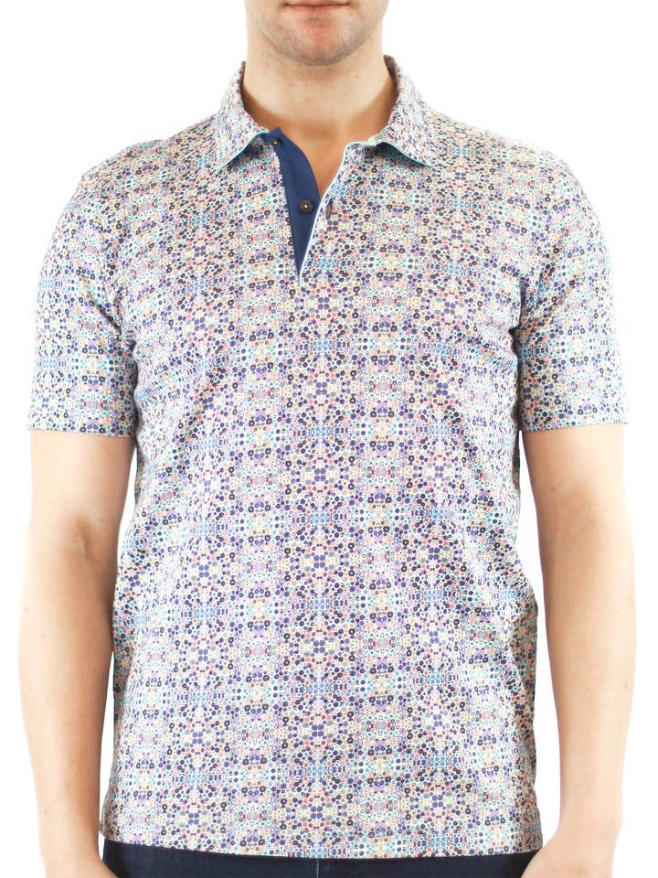 Estampado circular multicolor pequeño para venta al por mayor de Luchiano Visconti