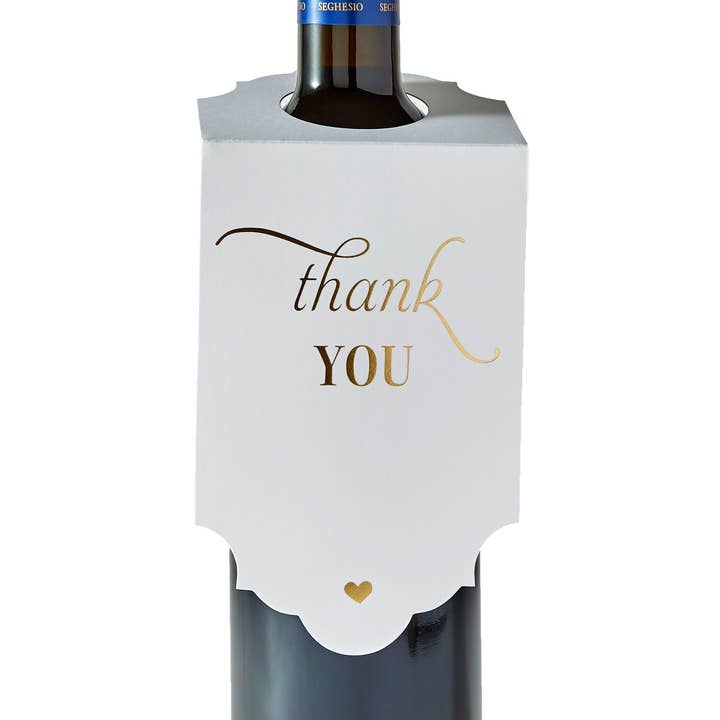 Obrigado | Wine & Spirit Tag por atacado de Color Box Design & Letterpress