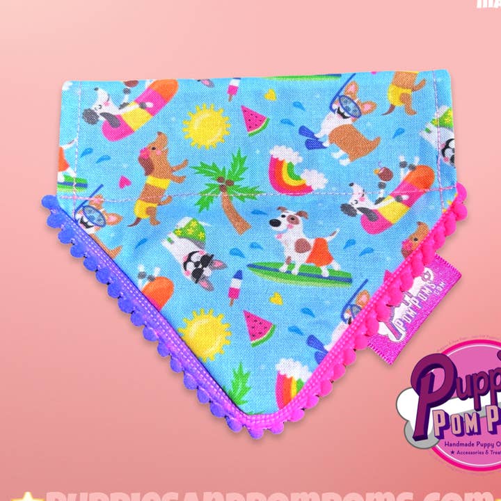 Strand Hunde Polka Dot Bandana for engroshandel hos Puppies & Pom Poms