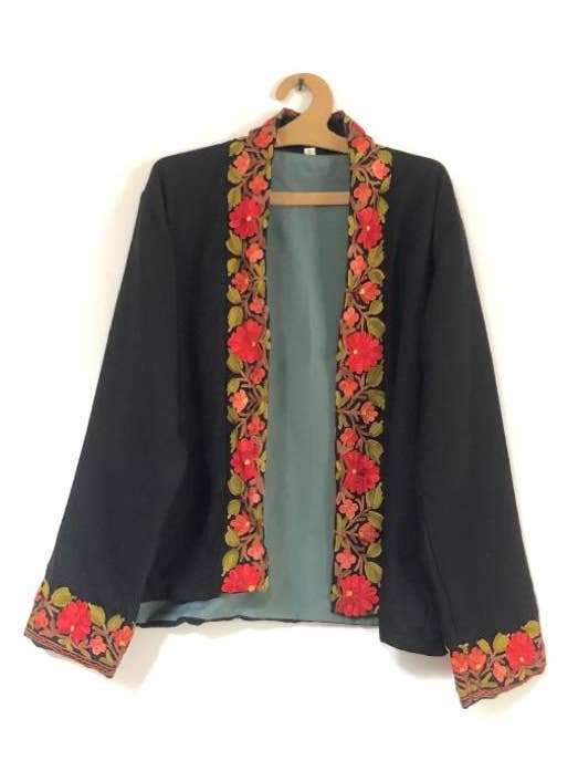 Bohemian Wool Embroidery Jacket: Small: Last two pieces for wholesale by Annahmol