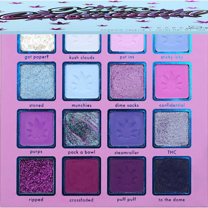 Kara Beauty - Wholesale Eyeshadow Palette - KARA CONFIDENTIAL 16-Shade Creative Beauty Palette - VEGAN