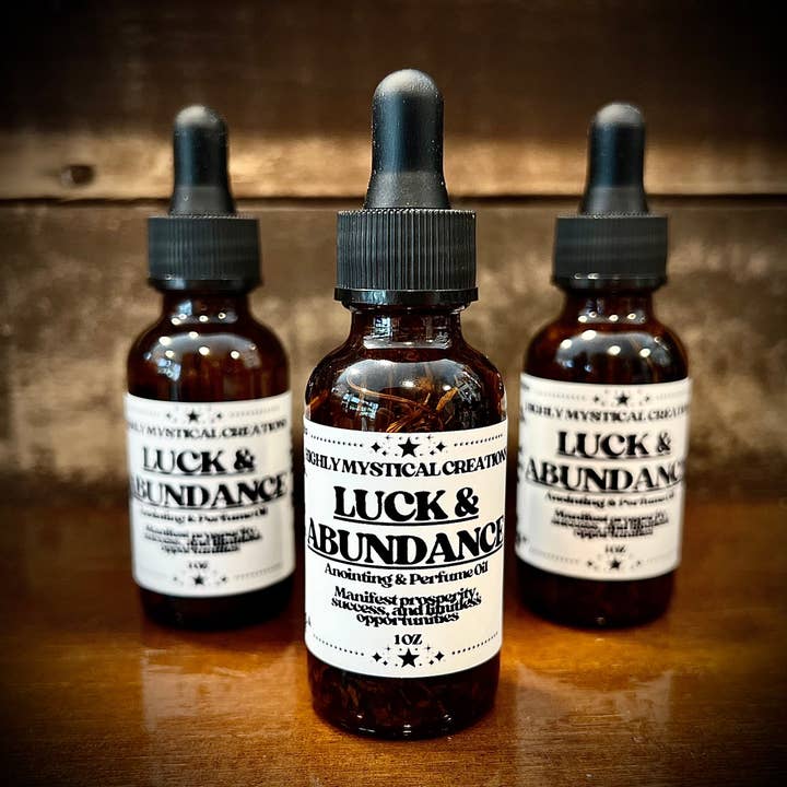 Luck & Abundance Anointing & Perfume Oil for wholesale by Highly Mystical Creations