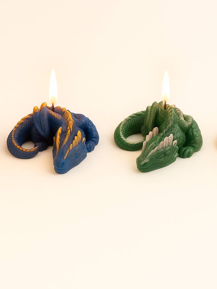 Harry Potter Four House Dragons Candles for wholesale by Wild Mango