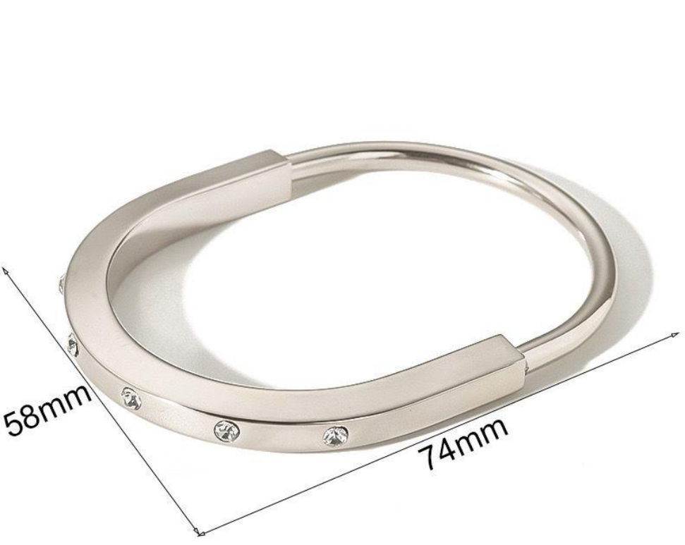 Misgraceful – wholesale Bangle bracelet – Lock Bracelet Bangle - Gold or Silver2
