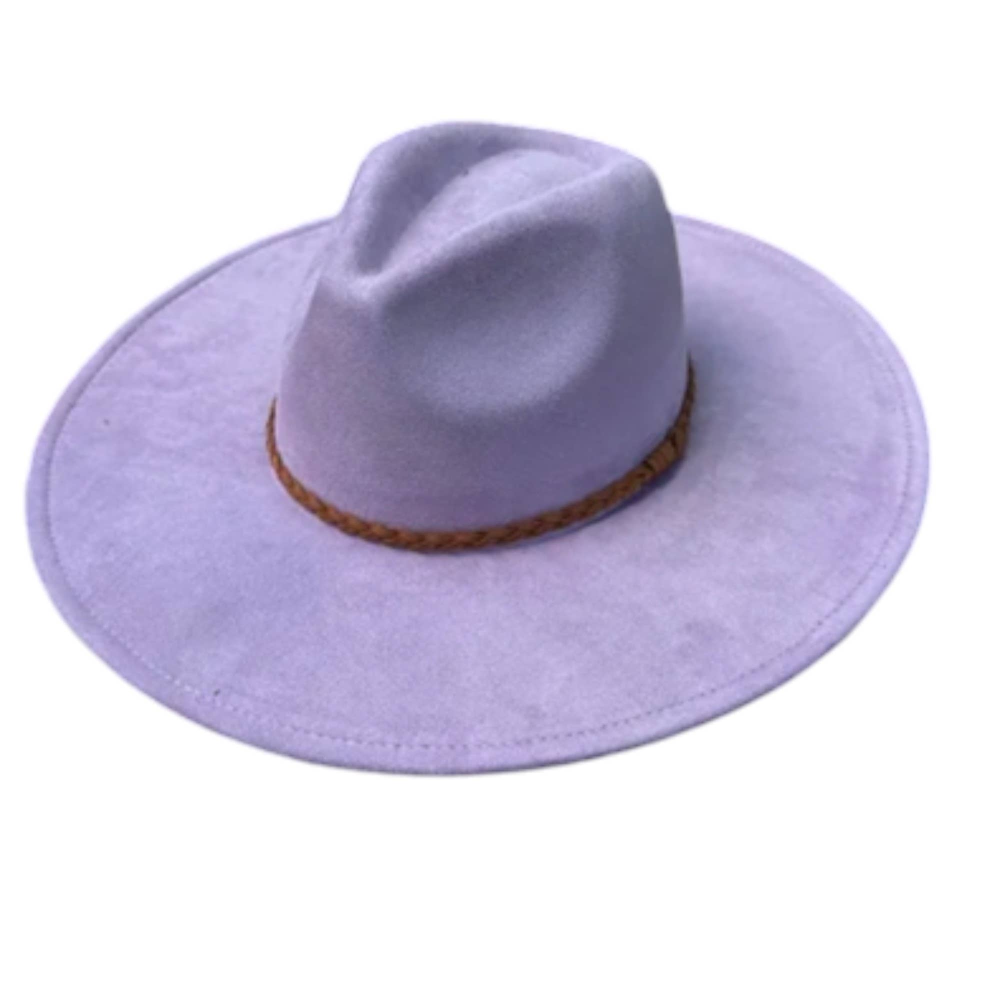 Portia Hat – wholesale Fedora - Unisex – Wide Brim Vegan Suede Hat – Classic & Stylish 12