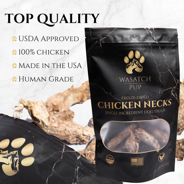 Wasatch Pup - Wholesale Pet treats – Dog - Freeze-Dried Chicken Necks | Single Ingredient Dog Treats2