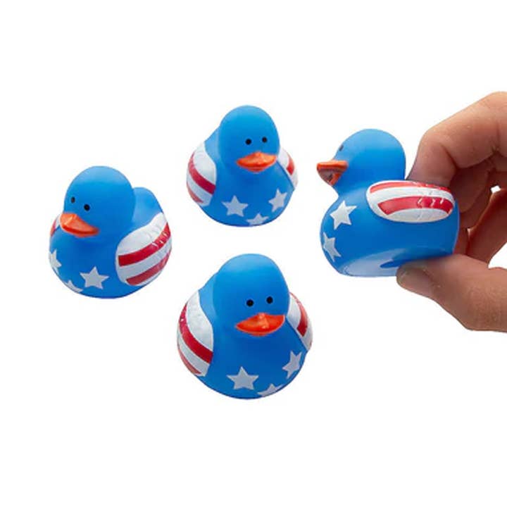 1,5" Patriotische Gummienten – USA-Flagge Mini-Enten für den Großhandel von Toyarina