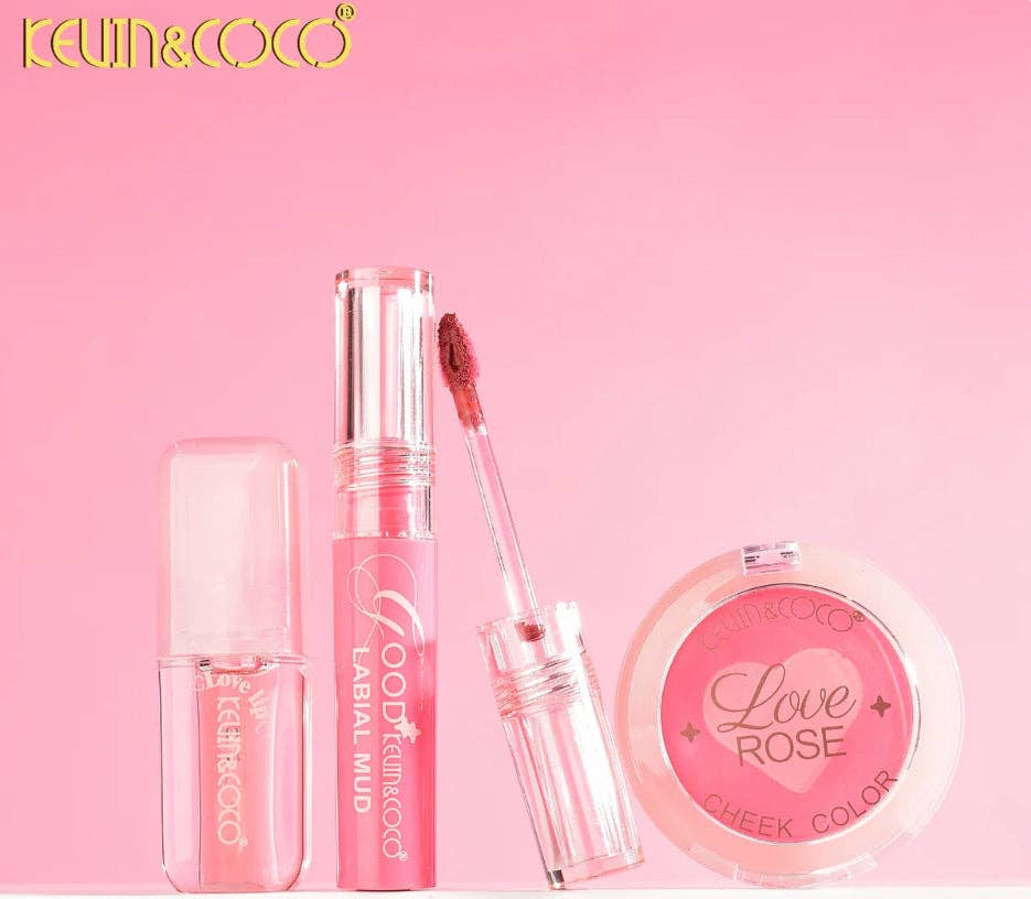 Kitty and Co./Make Up Store Near Me - Wholesale Lip Stain/Dye/Tint - Kevin & Coco Mousse Kiss Lip & Cheek Kit3