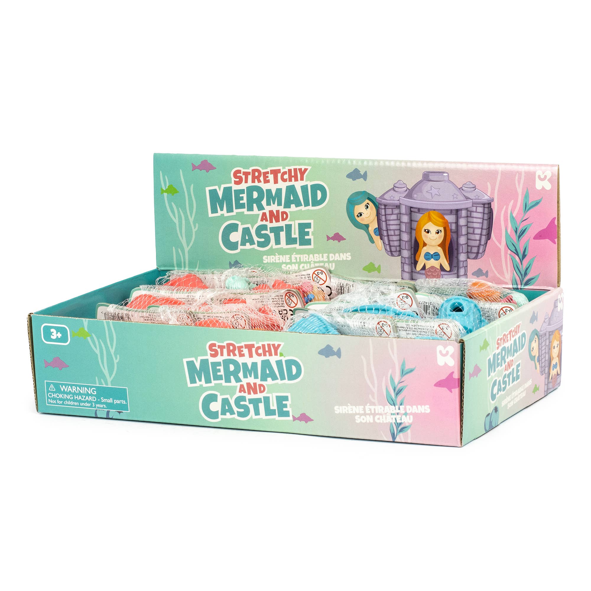 Keycraft - Vente Fidget/jouet anti-stress – enfant - Jouet Sirène Élastique & Château Keycraft2