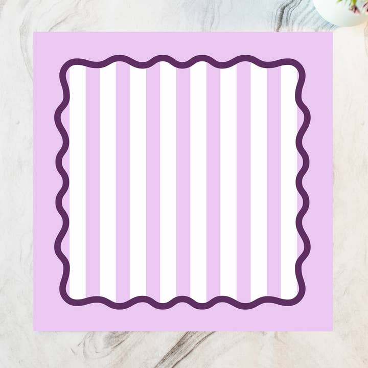 Jolis sets de table en papier lavande pour la vente par Shop Damus