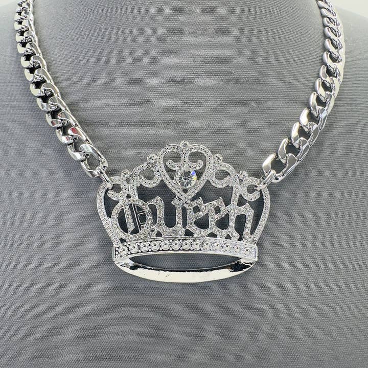 Greater Goods Imports & Wholesale - Wholesale Pendant/Charm Necklace - N0652 YN3715 QUEEN Necklace2