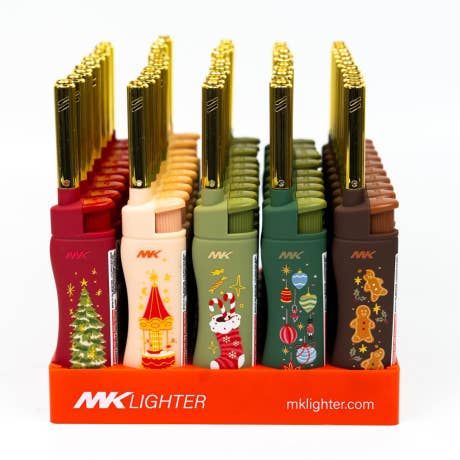 MK Lighter Company - Wholesale Lighter - MK Lighter Range Series, Xmas Set, Windproof Flame 50PC4