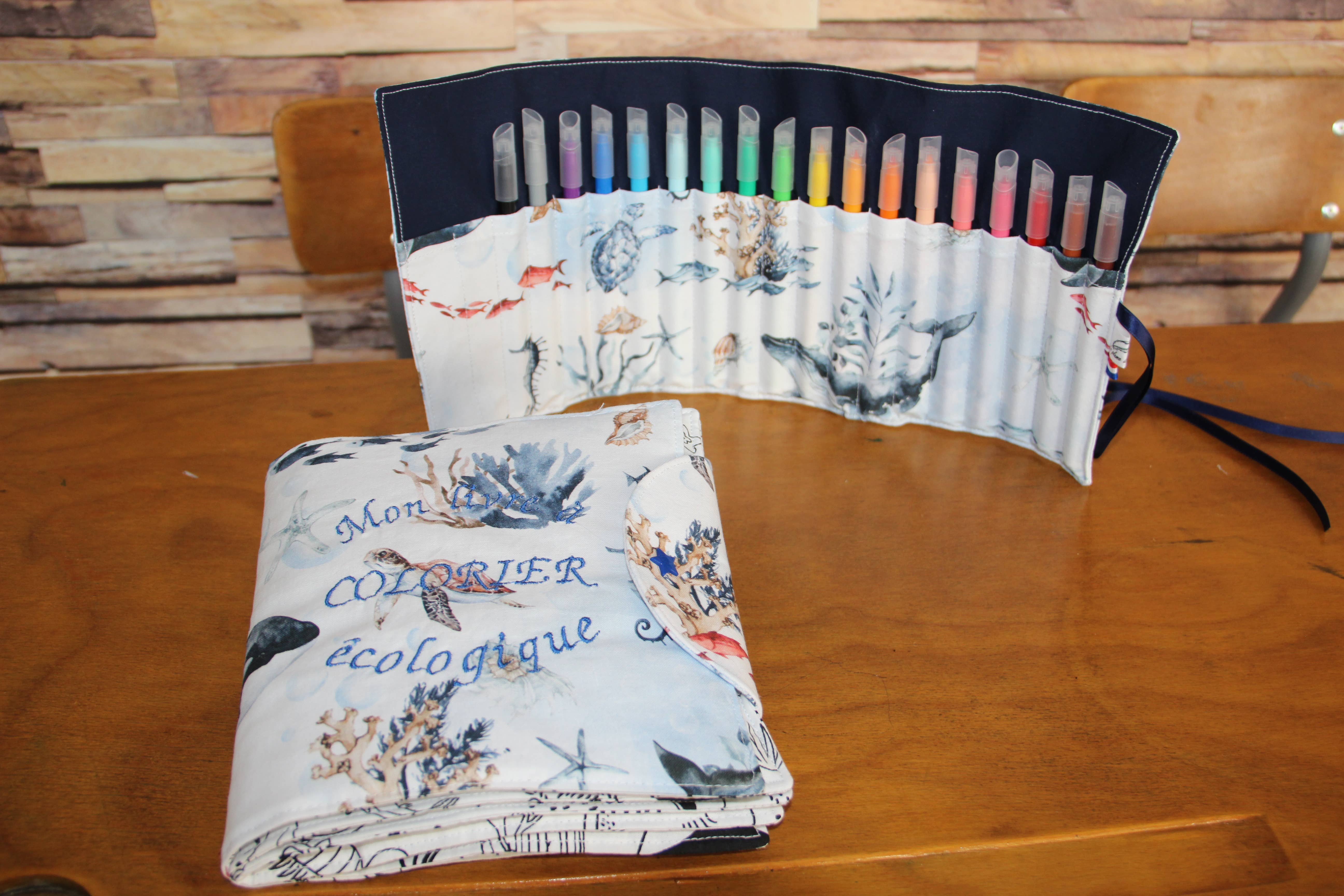 La plume d'Alice - Wholesale Pencil Case/Pouch - Aquarium felt-tip pen set0