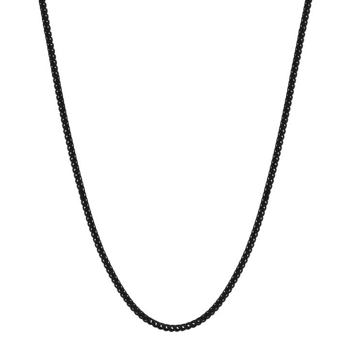Franco-Kette (2 mm) - Schwarz für den Großhandel von Marcozo