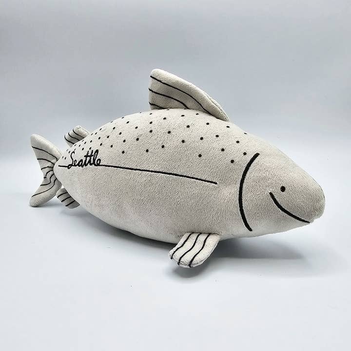 La Ru - Wholesale Stuffed/Plush Toy - Kids & Baby - Seattle Salmon Plushie by La Ru