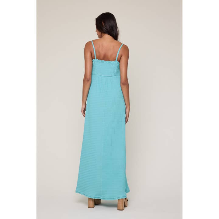 Wishlist Apparel - Wholesale Dress - Women's - TEXTURED TIE-FRONT MAXI DRESS / WL25-117126