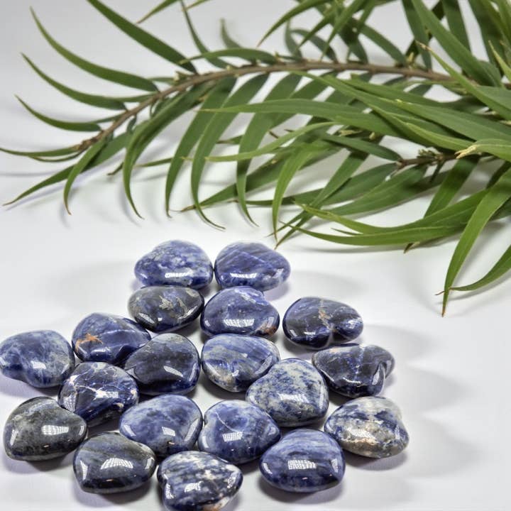 Sodalite Small Hearts 1Pcs for wholesale by Quasar Gems USA