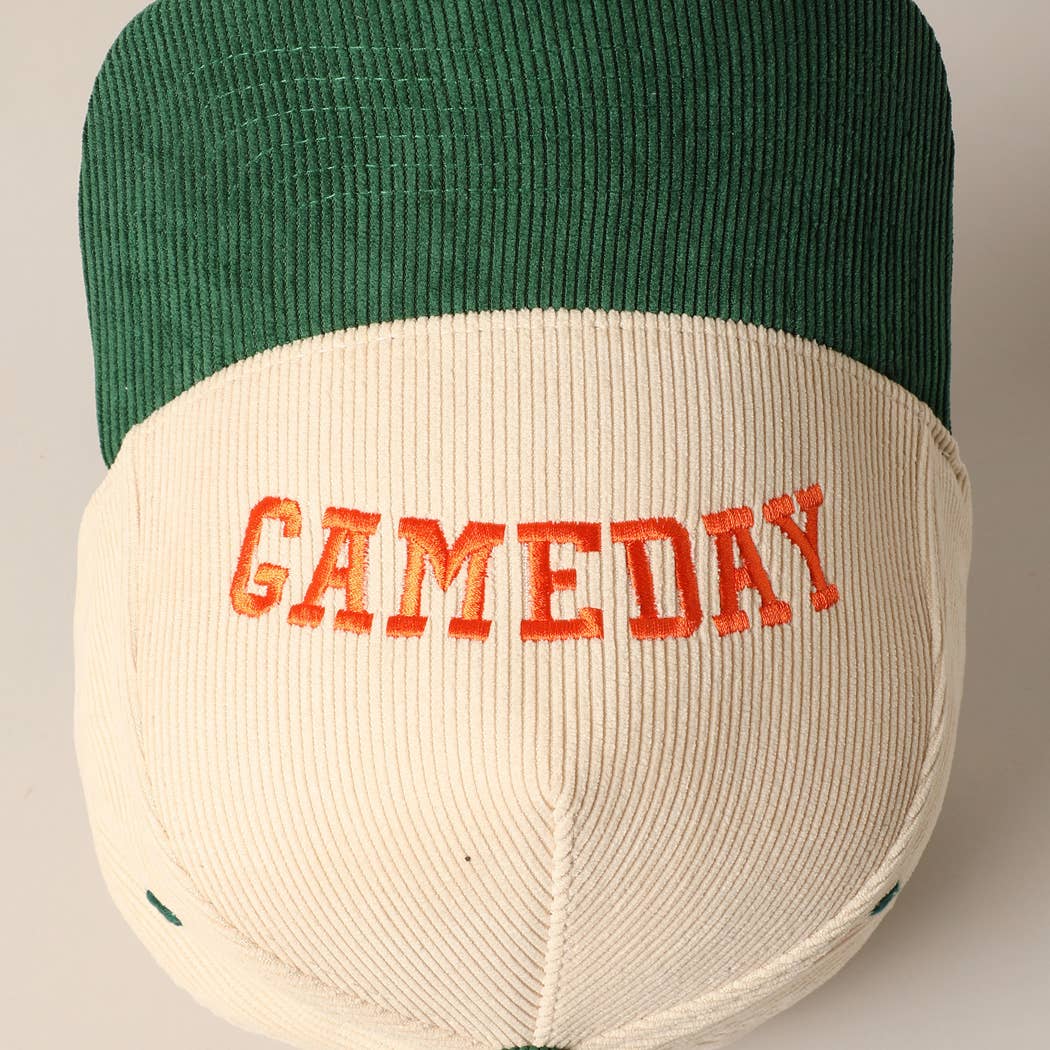 Fashion City - Wholesale Trucker Hat - Unisex - GAMEDAY Upside Down Trucker Corduroy Baseball Cap 15