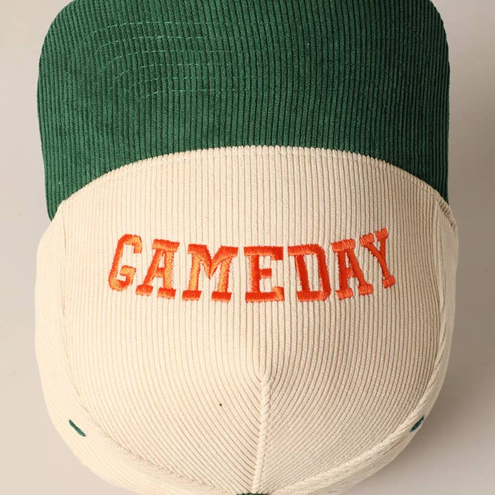 Fashion City - Wholesale Trucker Hat - Unisex - GAMEDAY Upside Down Trucker Corduroy Baseball Cap 15
