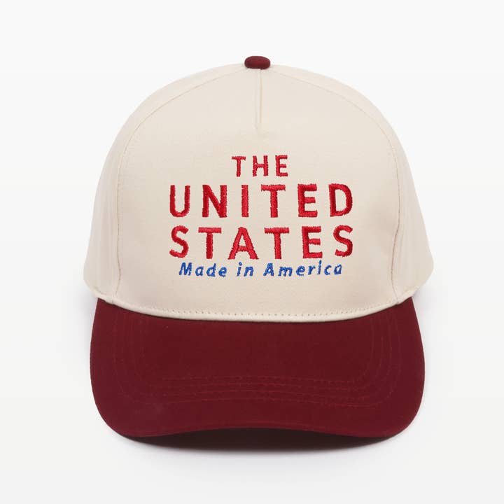 David And Young - Wholesale Baseball Cap - Unisex - THE UNITED STATES embroidery in Two Tone Baseball Caps