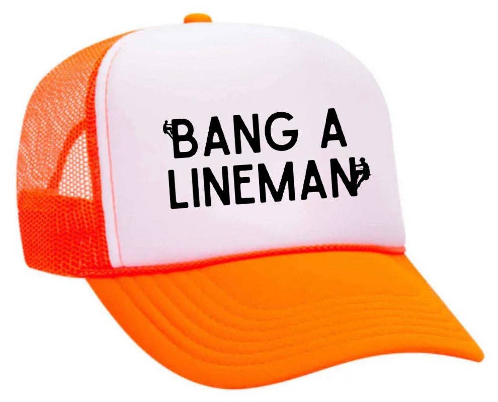 Inappropriate Trucker Hats - Vendita all'ingrosso Cappellino  da camionista - Unisex - Cappello da camionista Bang A Lineman27