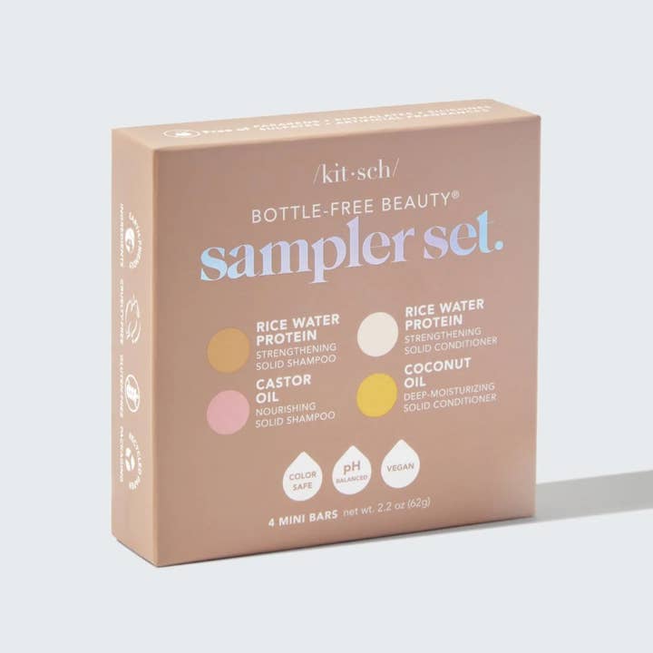 KITSCH - Wholesale Haircare Set/Kit - Bottle-Free Beauty 4pc Sampler Set