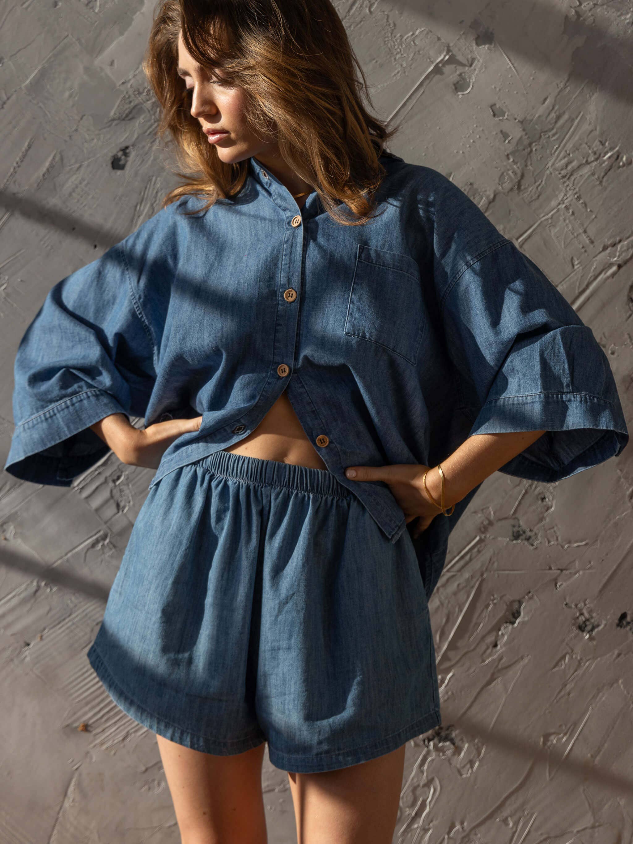 The Chambray Denim Shirt for wholesale on Faire9