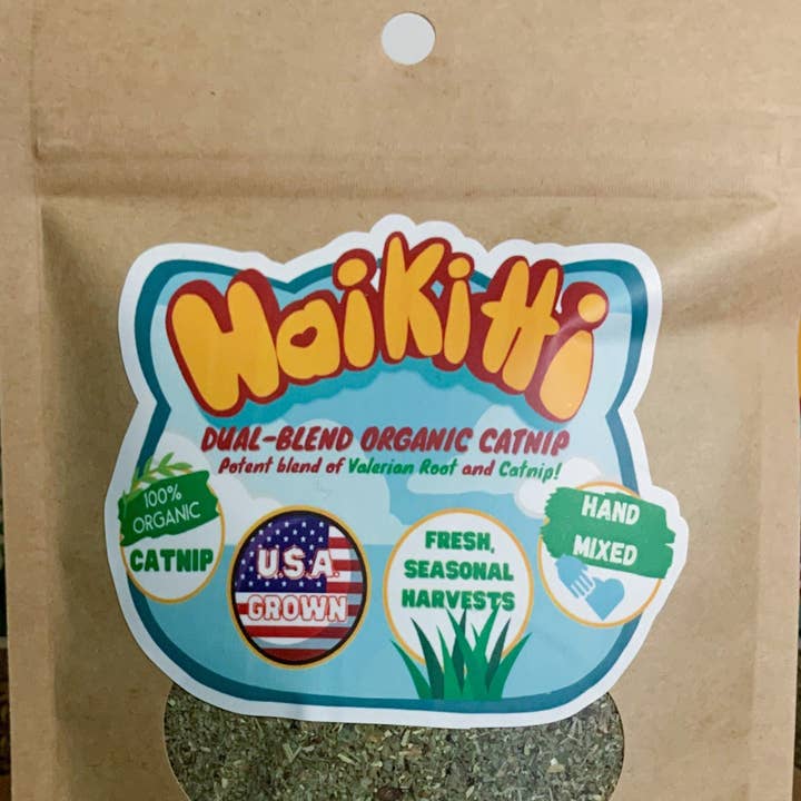 HaiKitti - Wholesale Catnip - (1oz) ORGANIC Catnip + Valerian Root, SEASONAL, USA-grown1