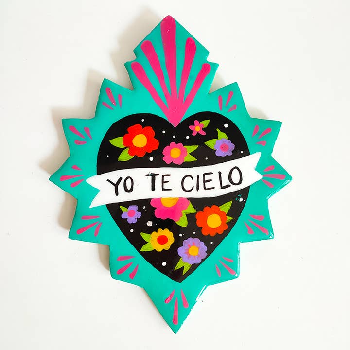 Mexican heart "Yo te cielo" for wholesale by Chunchitos