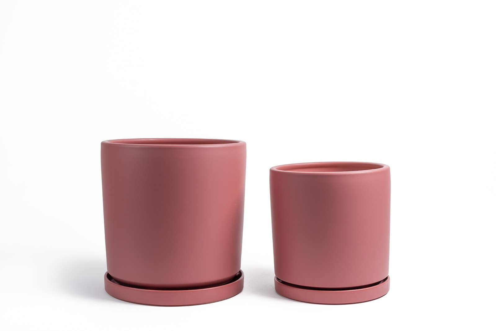 Momma Pots - Vente Pot - Pots cylindriques de 10,5 pouces (1 pièce) et 12,5 pouces (1 pièce) avec soucoupes à eau1