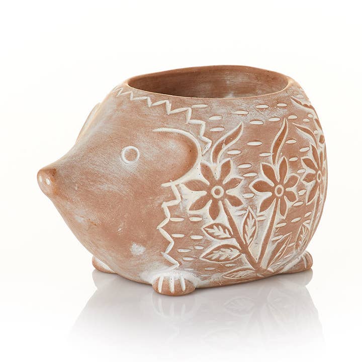 SERRV International - Wholesale Plant Pot - Happy Hedgehog Terracotta Planter0