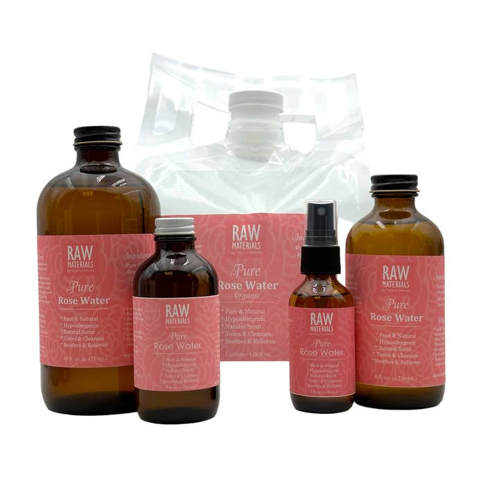 Taylor's Naturals - Wholesale Face & Body Mist/Water - RAW Materials - 100% Pure ORGANIC Rose Water -Bulk Available