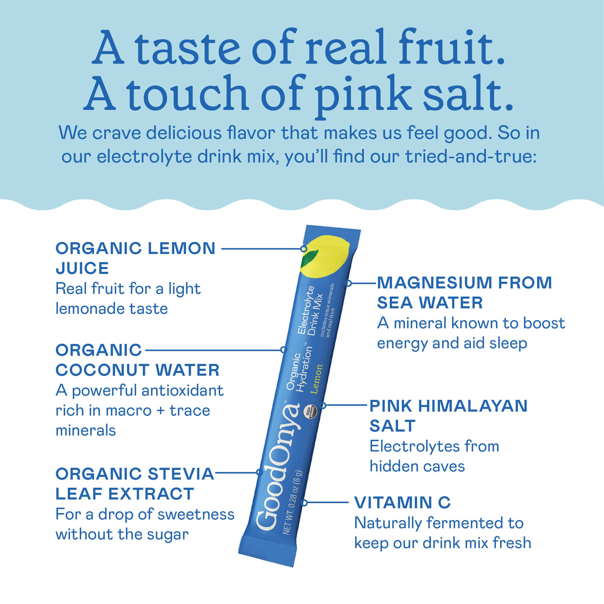 GoodOnya - Wholesale Powdered Health Drink - Bestseller: Organic Hydration™ Bulk Bag (42 Servings)10